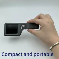 Handheld LED Magnifier 2.4-Inch Glass Lens 7X/12X/19X Magnification 6 LED Lights Students Educational Use