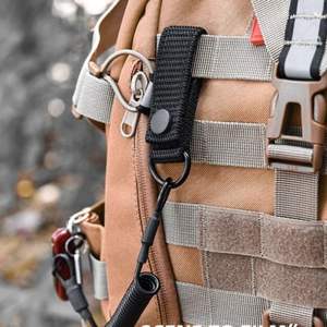 Cordón elástico táctico antipérdida antirrobo, <span class=keywords><strong>anticorte</strong></span> correa de seguridad, llavero, accesorios de linterna - Product Image 2