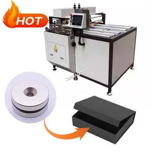 Automatic Magnet Metal Plate Pasting Machine Automatic Magnet And Iron Sheet Pasting Machine Rigid Magnetic Box Making Machine