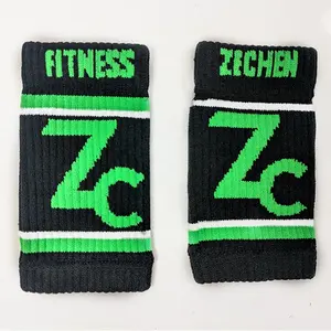 Sweat absorbing band custom embroidery wrist sweatbands sports wristbands sweatbands