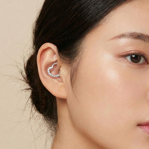 <span class=keywords><strong>Piercing</strong></span> Hipoalergénico de Acero Inoxidable con Forma de Corazón y Bisagra para Septum, <span class=keywords><strong>Daith</strong></span>, Oreja y Cartílago, Joyería Corporal - Product Image 3