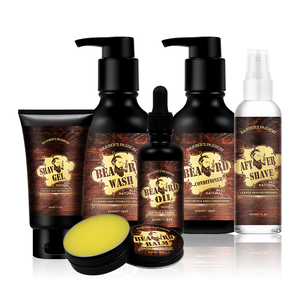 Barbernatural doğal organik erkek organik % sakal balsamı sakal yağı büyüme seti büyümek - Product Image 1