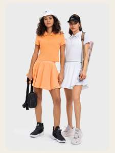 Conjunto Deportivo de Bádminton <span class=keywords><strong>con</strong></span> Polo de Tela Fresca y Minifalda 2 en 1 para Golf y Tenis Ropa para Fitness al Aire Libre y Yoga - Product Image 2