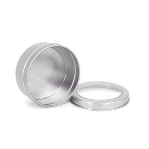 150Ml Bạc Vòng Nhôm Thiếc Jar Với Cửa Sổ Rõ Ràng Trượt Top Nắp 5 Oz Trà <span class=keywords><strong>Tin</strong></span> Có Thể 150G Xà Phòng Lưu Trữ Container Hộp - Product Image 4