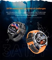 Montre connectée de sport étanche HD300 3ATM avec écran AMOLED de 1,43 pouce, batterie de 530 mAh, appels Bluetooth, pour hommes 2026