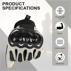 Guantes de Motociclismo de Dedo Completo para Hombre y Mujer, Cómodos, de Tela Suave, Guantes de Carreras de Motocicleta Más Vendidos para Conductores - Product Image 5