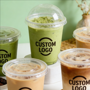 Vasos Desechables Transparentes de Plástico de Pared Simple para Café, 90 mm de Diámetro, Tamaño Grande, para Café Helado y Matcha - Product Image 6