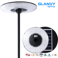 Lampe Solaire LED Intégrée pour Jardin 600W 800W 1000W Forme OVNI avec Détecteur de Mouvement et Télécommande, Étanche IP66, pour Parc à Thème et Extérieur