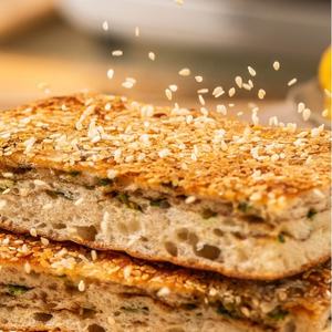 Pan de Sésamo con Cebolletas de Shanghái, Masa Madura Congelada, Listo para Venta al por Menor, Paquete a Granel, Dim Sum Tradicional - Product Image 6