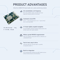 Module GPS de haute précision UM980 GNSS avec système complet, fréquence complète, faible consommation, RTK différentiel et couverture ciel-terre complète