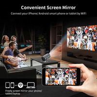Projecteur YM300 Android TV 2.4G 5G WiFi Portable pour extérieur, maison, intelligent, Full HD 4K, sans fil, projecteur de cinéma vidéo