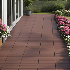 Dalles de sol extérieures en PP économiques, matériau plastique haute résistance, dalles de terrasse durables à faire soi-même pour l'extérieur - Product Image 2