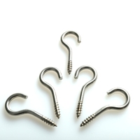 Crochets en acier au carbone industriel à visser avec œillet, filetage grossier, classe 8.8, zingués, tailles M5/M10/M20