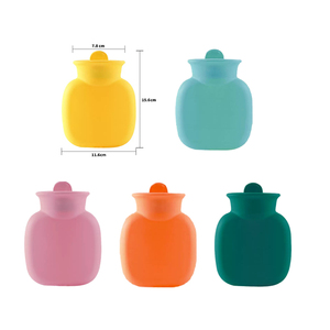 Wholesale Customizable Eco-Friendly Silicone Hot Water Bottle Bag Soft Reusable Hand Warmer - Product Image 4