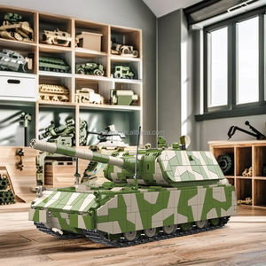 2930 pièces en plastique bloc de construction ensemble Germanmaus réservoir modèle jouet bricolage éducatif militaire série jouet - Product Image 6