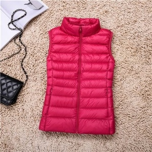 <span class=keywords><strong>Chaleco</strong></span> <span class=keywords><strong>Oversize</strong></span> de Plumón de Pato, Cortavientos, con Cuello Alto, Informal y Acogedor, Relleno de <span class=keywords><strong>Plumas</strong></span> Blancas, para Mujer, Ideal para Usar en Capas en Otoño - Product Image 4