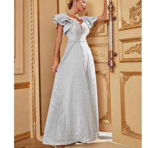 Vestido <span class=keywords><strong>de</strong></span> Noche para <span class=keywords><strong>Dama</strong></span> <span class=keywords><strong>de</strong></span> <span class=keywords><strong>Honor</strong></span> con Lentejuelas, Cuello Corazón y Mangas Fluidas en Capas, Nuevo Modelo <span class=keywords><strong>2022</strong></span> - Product Image 5