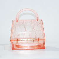 Sac de soirée Transparent en acrylique couleur bonbon pour femmes, manuel, Simple et rectangulaire, vente en gros, nouvelle collection 2020