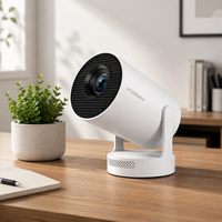 Mini-projecteur intelligent portable d'extérieur HY300 Ultra 720P à courte focale avec haut-parleur HiFi intégré, Wi-Fi 6 2.4G/5G et prise en charge Android 14 4K