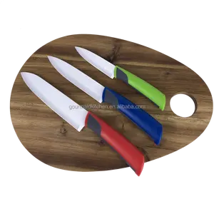 GOURMAID Premium Zirconia Ceramic Knife set Kitchen Knives with flower pattern