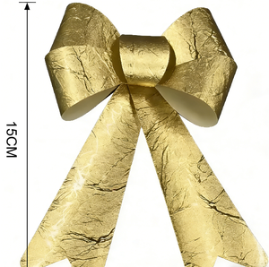 Noeuds <span class=keywords><strong>de</strong></span> Noël <span class=keywords><strong>de</strong></span> 15 cm avec nœuds craquelés or, argent, rouge pour la décoration <span class=keywords><strong>de</strong></span> l'arbre <span class=keywords><strong>de</strong></span> Noël, l'emballage <span class=keywords><strong>de</strong></span> cadeaux, le Nouvel An et les fêtes - Product Image 4