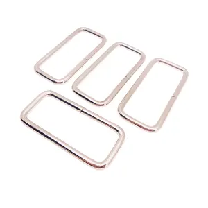 50mm Metal Rectangle Ring Belt Buckle 2" Non-Welded Loop Rectangle Ring For Bag