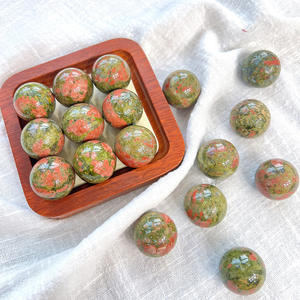 Offre Spéciale – Sphère de 25 mm en Unakite Naturelle Polie – Pierres de Guérison en Cristal pour la Fabrication de Bijoux, Décoration de Mascotte, Cadeau, Utilisation Artisanale DIY - Product Image 4