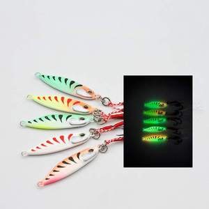 Leurre de pêche transfrontalier SNEDA, jig en métal lourd coulant, appât dur, hameçons triples, luminescent dans l'obscurité, pour maquereau, poisson ruban, pêche en mer profonde, bateau - Product Image 3