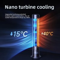 Ventilateur tour évaporatif silencieux Chigo 3 vitesses 75W pour chambre à coucher, refroidisseur d'air portable mini pour dortoir FKL-ML139
