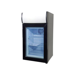 Congélateur de comptoir portable à porte unique avec verrou de sécurité, 50L, à compresseur, sans givre, pour la présentation de glaces, idéal pour l'hôtellerie - Product Image 3