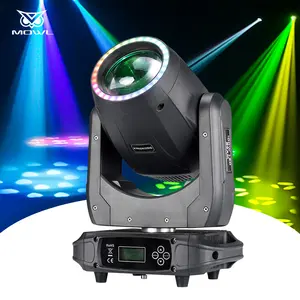 Activated Dj Disco Stage Light 150W DMX 150 Watt Moving Head LED Beam Lights With Halo Ring Aperture