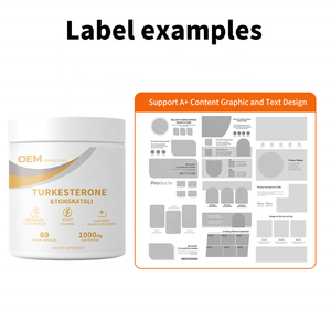 Cápsulas de Turkesterona y Tongkat Ali al por mayor de fábrica OEM para vendedores de Amazon FBA, plazo de entrega rápido, MOQ bajo - Product Image 6