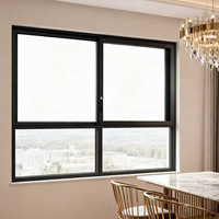 Porte et fenêtre coulissantes en aluminium sur mesure de luxe pour Villa Hangxing, triple vitrage anti-ouragan