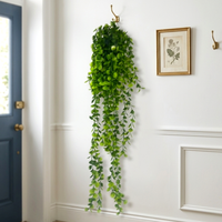 Plantes suspendues artificielles, feuilles d'eucalyptus Mandala, guirlande de haute qualité, bande suspendue en céramique pour décoration intérieure et extérieure
