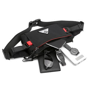 Nueva Riñonera Deportiva para Hombre, de Tela Oxford, Ultrafina, para Uso Diario, Color Negro Sólido, para Correr - Product Image 3