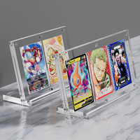 JERY Premium Étui de rangement et de présentation magnétique en acrylique pour cartes à collectionner TCG, lot de 3, compatible ETC, Pokémon, cartes sportives
