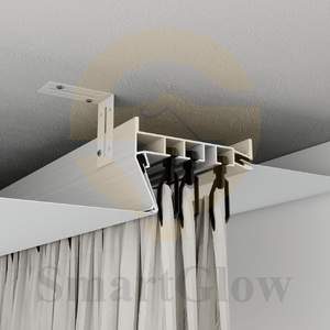 Perfil de aluminio anodizado blanco negro, luz LED, pista de cortina de PVC, difusor de tela de tensión de techo elástico para techo elástico - Product Image 4
