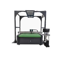 Machine de découpe à couteau oscillant à caméra CCD pour couper les tissus avec des motifs 1615 1625 2030 2040