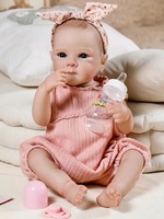 19 Zoll Lebensechte Reborn-Babypuppe aus Weichem Vinyl Realistische Neugeborenen-Puppe Spielzeug für Kinder Geschenk Großhandel Individuell Anpassbar