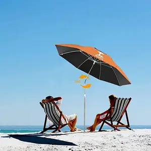 Playa Uv Protección Doble Ventilación Negro Manual Cierre Golf Paraguas