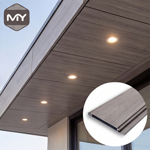 Pannelli per Soffitto in Alluminio Decorativi con Design Moderno, Effetto Legno, a Doghe Lineari - Product Image 1