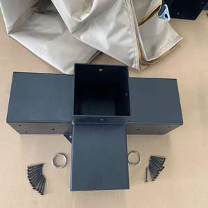 Supports de pergola en acier inoxydable Support d'angle à angle droit à 3 voies en acier au carbone avec support d'extension - Product Image 5