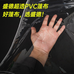 Transparent Pvc Tarpaulin 0.3mm Thickness Waterproof Door Curtain Sunscreen Thermal Insulation Cloth Wall Mount Fixed Panel - Product Image 5