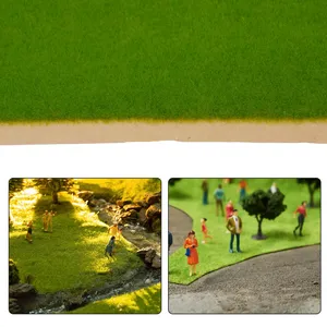 35x100cm Cỏ Mat mỏng nhân tạo bãi cỏ cảnh quan cỏ Mat cho mô hình đào tạo không dính giấy cỏ Turf trang trí vườn - Product Image 3