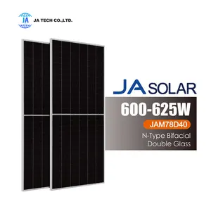 Wonderful Solar Module Bifacial Photovoltaic Cell Solar Panel JAM78D40 600-625/GB Photovoltaic Panels On Roof