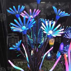 ไฟสวน LED รูปดอกเบญจมาศแฟนตาซี กันน้ำกลางแจ้ง IP65 ไฟตกแต่งภูมิทัศน์สำหรับงานอีเว้นท์ - Product Image 2