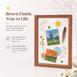 MDF Wood DIY A3 <strong>Square</strong> 6x8 Photo <strong>Frame</strong> Tabletop Wall Hanging Farmhouse Botanical Home Decor Lightweight Durable - Product Image 4