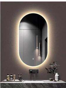 Smart Wall-mounted <strong>Dressing</strong> <strong>Room</strong> <strong>Mirror</strong> <strong>with</strong> Full-Length LED <strong>Lighting</strong> Modern Oval Diode Glass for Bathroom Use - Product Image 6