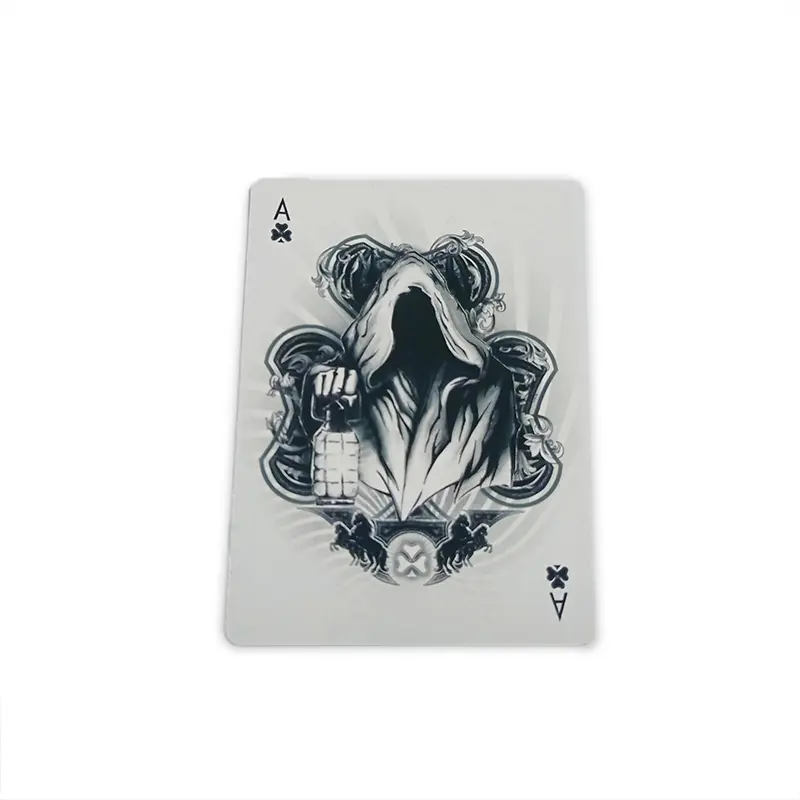 Plastic Customized Logo Design Your Own Waterproof Street Magic Club Playing Cards