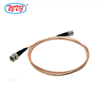 Cable SDI Delgado de 75 Ohmios de Fábrica, Ensamblaje de Cable de Conexión RF RG179 Recto con Conector BNC Macho a Conector BNC Macho para Video UHD 4K